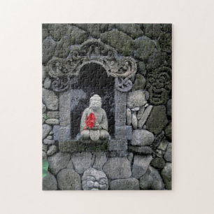 Quebra-cabeça Ásia, Indonésia, Bali. Um santuário de Buda