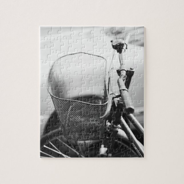 Quebra-cabeça Ásia, Japão, Tóquio. Cesta de bicicleta na Ginza (Vertical)