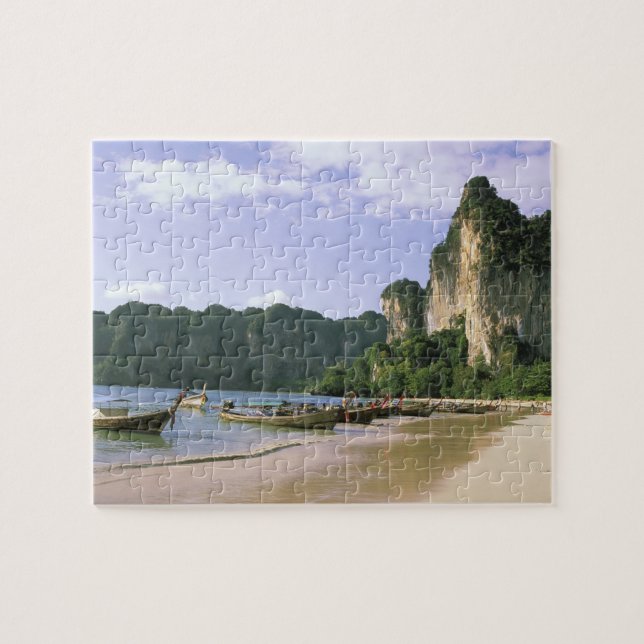 Quebra-cabeça Ásia, Tailândia, Krabi. Praia de West Railay, long (Horizontal)