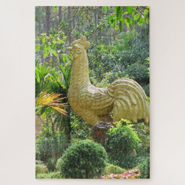 Quebra-cabeça asiático, vietnamita, arte, escultura, buda, (Vertical)