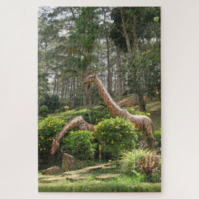 Quebra-cabeça asiático, vietnamita, arte, escultura, buda, (Vertical)