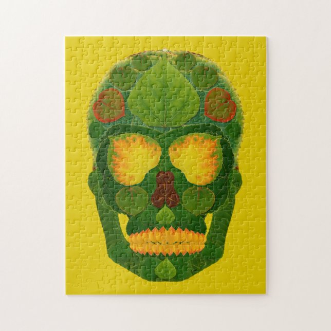 Quebra-cabeça Aspen Leaf Skull 9 (Vertical)