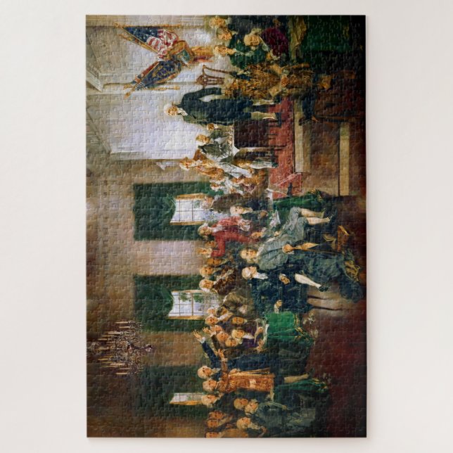 Quebra-cabeça Assinatura da Constituição dos Estados Unidos em 1 (Vertical)