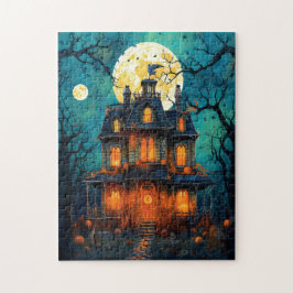 Quebra-cabeça Assombração à meia-noite - Casa Velha Assustadora