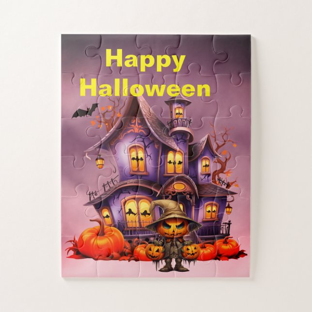 Quebra-cabeça assustador de Halloween (Vertical)
