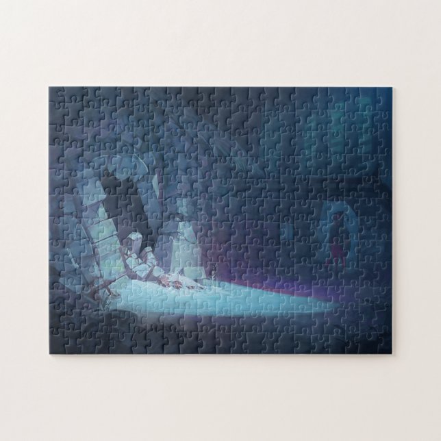 Quebra-cabeça assustador do papai noel (Horizontal)