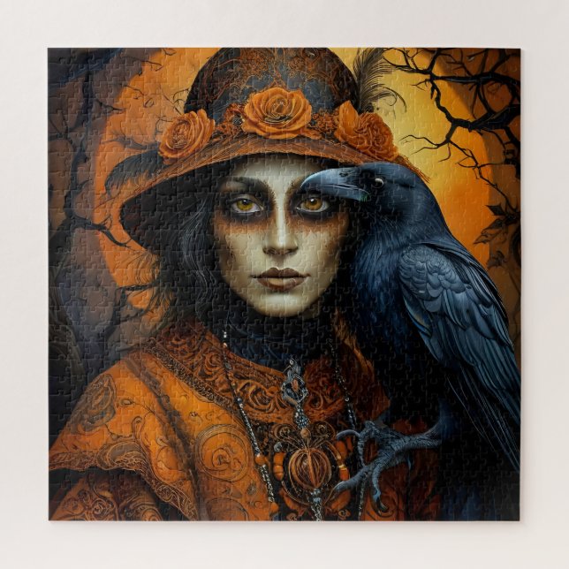 Quebra-cabeça Assustador Spooktacular de Animais de Halloween em (Vertical)