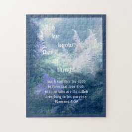 Quebra-cabeça Astilbe Blue Mist Romans 8:28