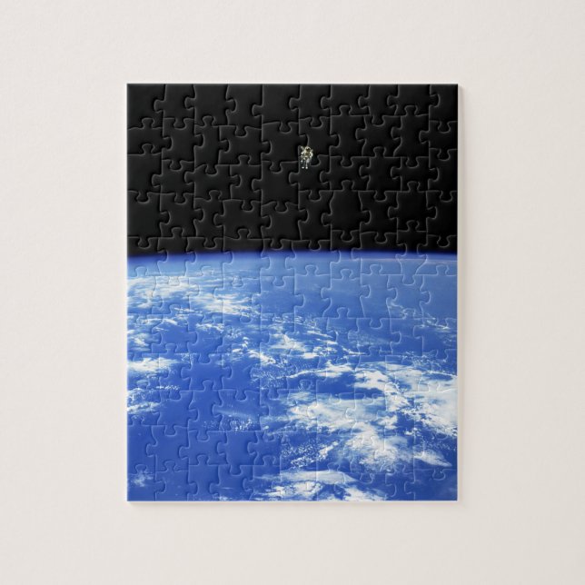 Quebra-cabeça Astronauta NASA Jetpack Spacewalk Earth Foto (Vertical)