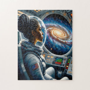 Quebra-cabeça Astronauta negra no espaço