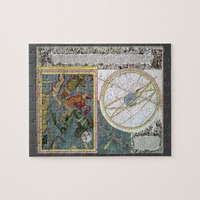 Quebra-cabeça Astronomia Antiga, Trajetória do Cometa por Mattha (Horizontal)