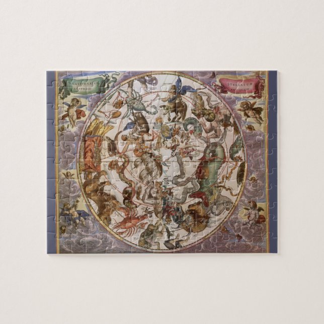 Quebra-cabeça Astronomia venenosa, constelações do Céu Meridiona (Horizontal)