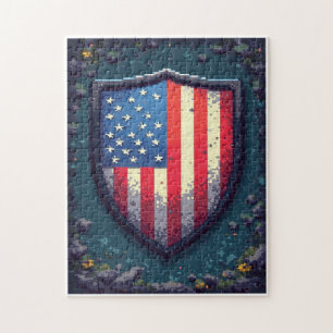 Quebra-cabeça Atividade de Mosaico de Imagem Oculta Patriótica p