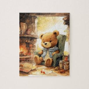 Quebra-cabeça Atividade Teórica Do Urso De Peste Educacional