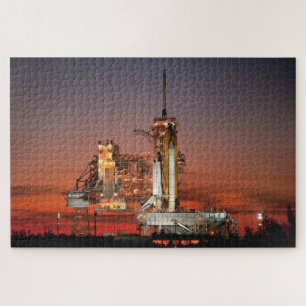 Quebra-cabeça Atlântida, nave espacial Red Shuttle, em lançame