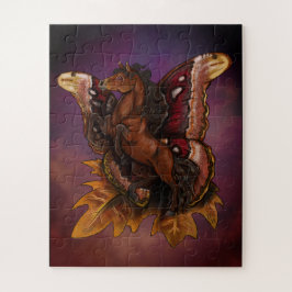 Quebra-cabeça Atlas Moth Fairy Horse Poster
