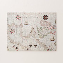 Quebra-cabeça Atlas Portolan do Mar Mediterrâneo Joan Oliva