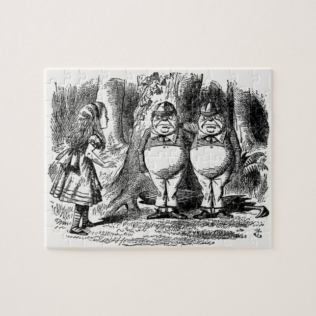 Quebra-cabeça Através do Vidro, Tweedledum e Tweedledee (Horizontal)