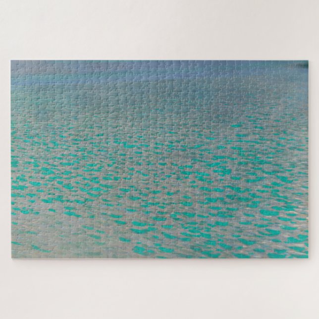 Quebra-cabeça Attersee - Gustav Klimt (Horizontal)