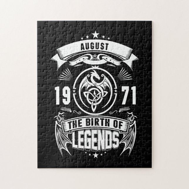 Quebra-cabeça August Gift | 1971 Nascimento Das Legendas (Vertical)