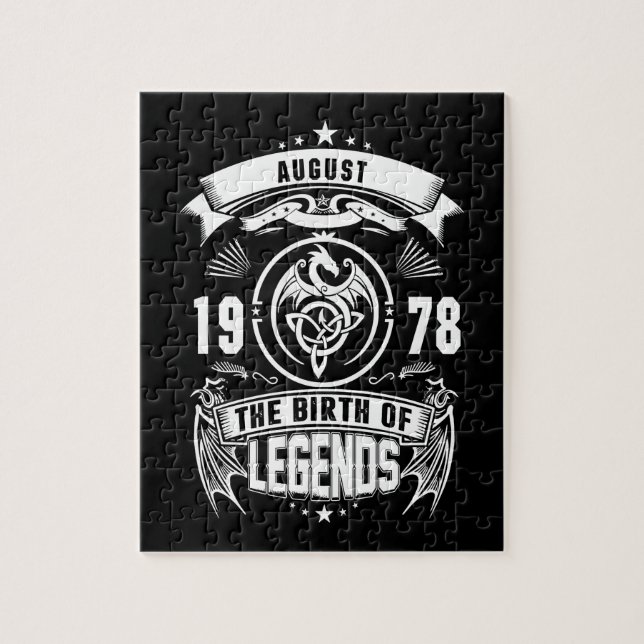 Quebra-cabeça August Gift | 1978 Nascimento Das Legendas (Vertical)