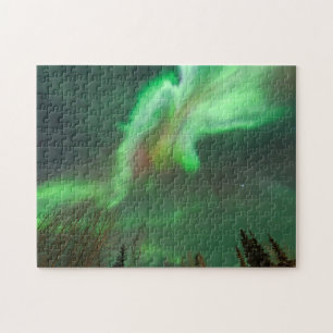 Quebra-cabeça Aurora Boreal Luzes do Norte Fairbanks