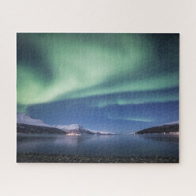 Quebra-cabeça Aurora Fjord Puzzle (Horizontal)
