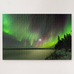 Quebra-cabeça Aurora majestosa