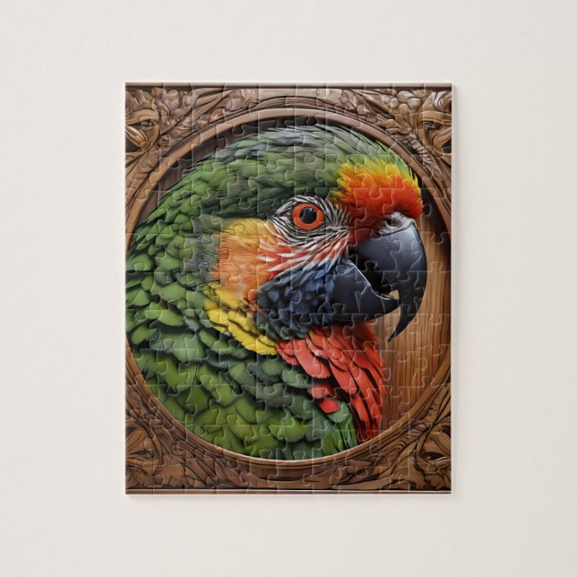 Quebra-cabeça Aussie Spirit: Um Lorikeet Empoleirado Em Madeira  (Vertical)