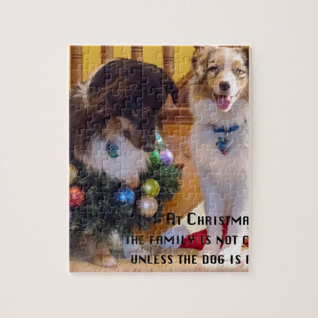 Quebra-cabeça Aussies do Feliz Natal (Vertical)