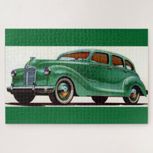 Quebra-cabeça Austin Devon verde 1948