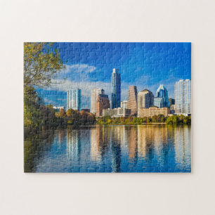 Quebra-cabeça Austin Texas Weird City Limits de Austin Skyline C