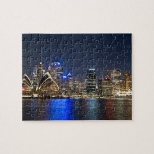 Quebra-cabeça Austrália, Sydney. Horizonte com Casa da Ópera à v