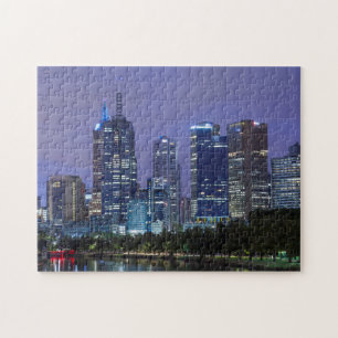 Quebra-cabeça Austrália, Vitória, Melbourne, horizonte ao longo