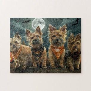 Quebra-cabeça Australian Terrier Halloween Assustador