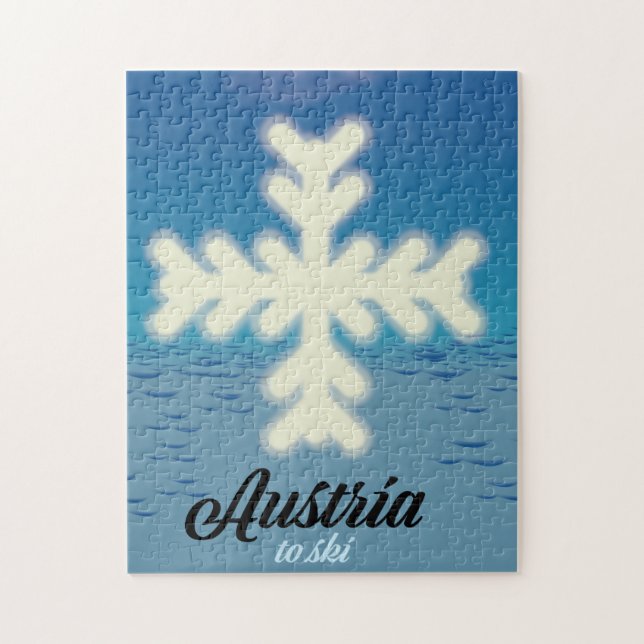 Quebra-cabeça Áustria para esqui (Vertical)