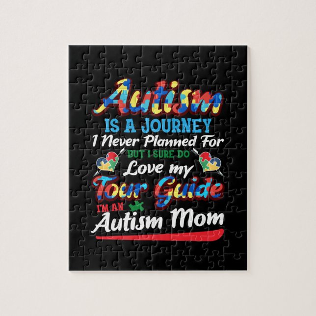 Quebra-cabeça Autism Awareness Autism Mom Puzzle Piece Autistic (Vertical)