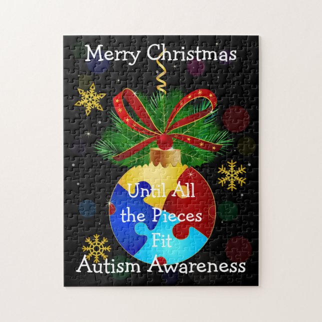Quebra-cabeça Autism Christmas Bauble (Vertical)