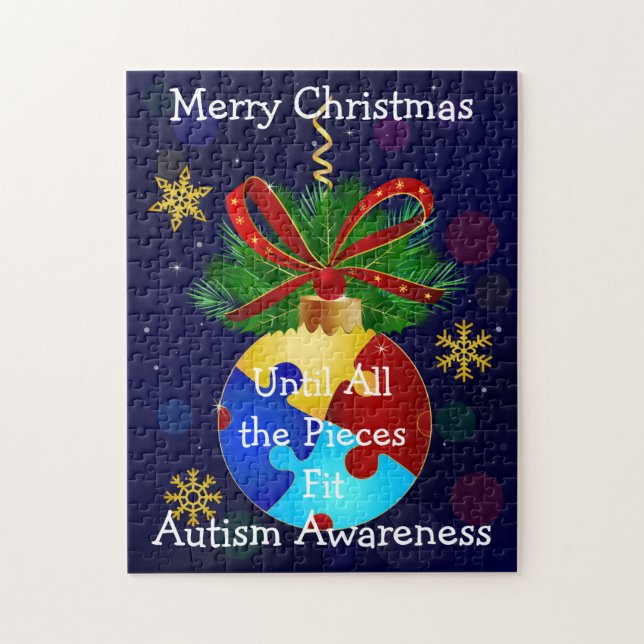 Quebra-cabeça Autism Christmas Bauble (Vertical)