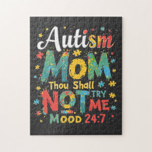 Quebra-cabeça Autismo Mãe Não Me Tentará