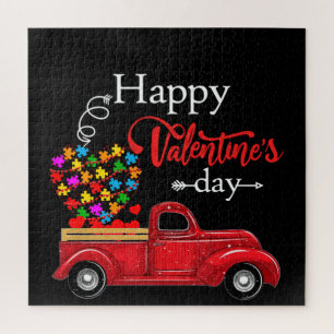 Quebra-cabeça Autistic Happy Valentine's Day Autism