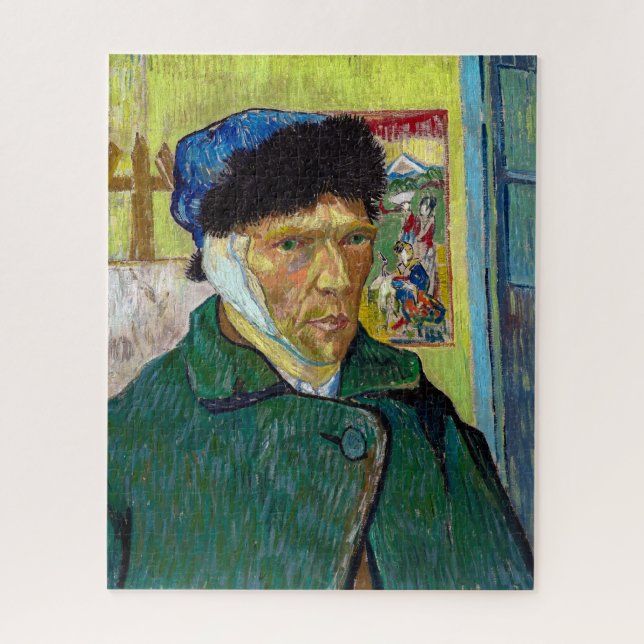 Quebra-cabeça Autorretrato com Orelha Bandada | Van Gogh | (Vertical)