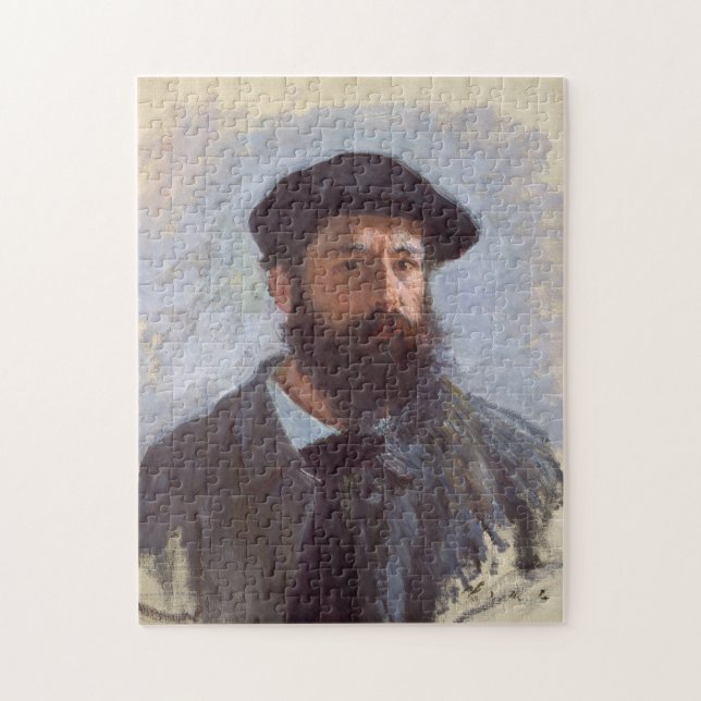 Quebra-cabeça Autorretrato com uma arte Beret Monet Fine (Vertical)