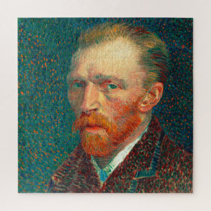Quebra-cabeça Autorretrato de Vincent Van Gogh com Terno Arte Fi