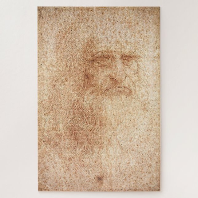 Quebra-cabeça Autorretrato Presumido de Leonardo da Vinci (Vertical)