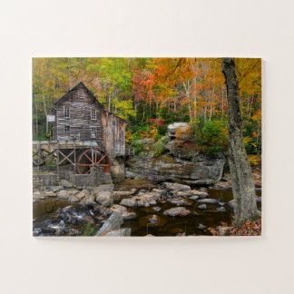 Quebra-cabeça Autumn Creek Grist Mill na Virgínia Ocidental
