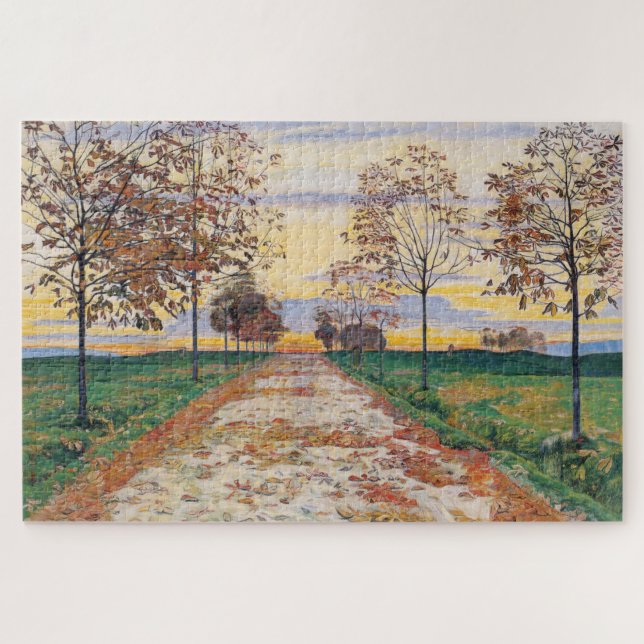 Quebra-cabeça Autumn Evening (por Ferdinand Hodler) (Horizontal)