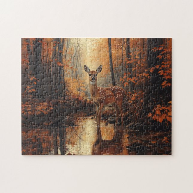 Quebra-cabeça Autumn Forest Deer (Horizontal)