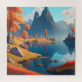 Quebra-cabeça Autumn Landscape Art