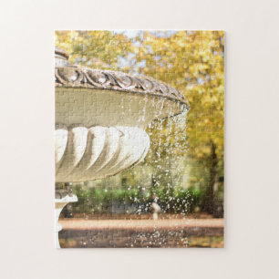 Quebra-cabeça Autumn Leaves e Fountain Regent's Park London Rein